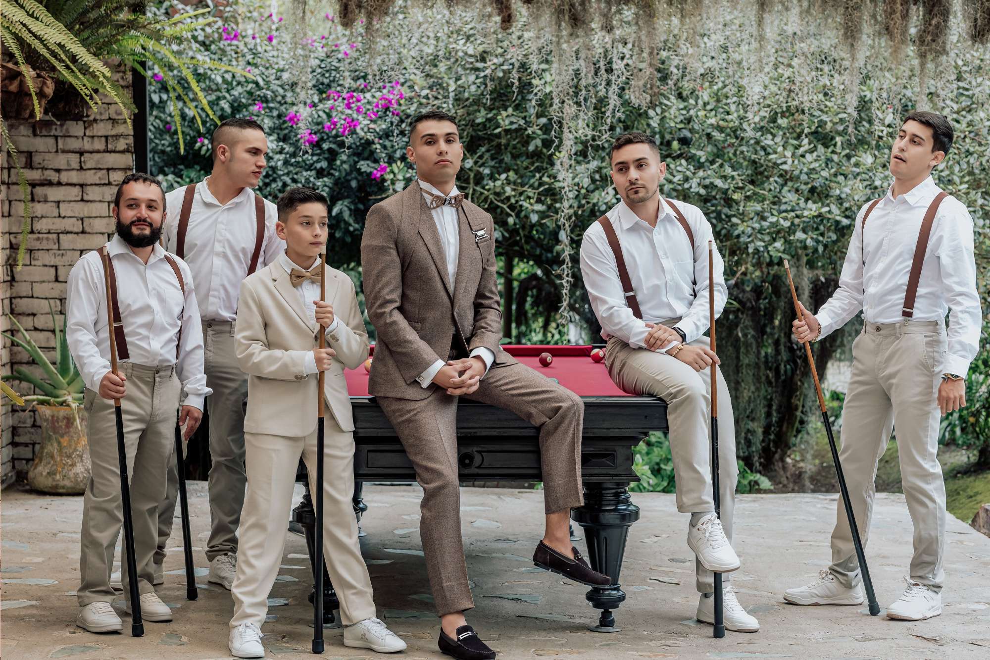amigos del novio